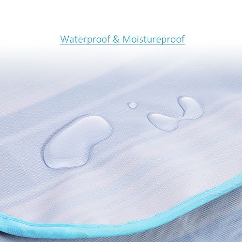 Picknickdecke, Nazzamo Stranddecke Picknickmatte, Fleece-Picknick-Decke mit Wasserabweisender Unterseite,70″ x 56″ - 5