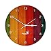 Hoopoe Decor Abstract color 1 Trendy Wall Clock RS.499.00