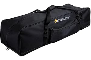 Celestron 94025 40” Full Kit Telescope Bag – Storage & Carry Case for Telescope, Mount, Tripod and Accessories with Configurable Padded Internal Walls and Bonus Accessory Bag, Black