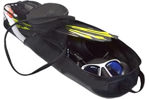 LKJYBG Dive Bag, Waterproof Bag for Scuba with Dry Pocket, Large Capacity Mesh Bag for Freediving & Snorkeling