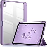UnDePlus iPad 11.Nesil A16 11in&ccedil;/10.Nesil 10.9in&ccedil; ile uyumlu Kılıf Grafiti Şeffaf Kalem B&ouml;lmeli Lila