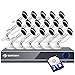 Produktbild DEFEWAY 16-Kanäle-1080N-Überwachungskamera outdoor DVR-Recorder mit 16 x 2000TVL /1080P 30 IR-LEDs 80ft IR-Nachtsicht AHD Überwachungskamera set/Videoüberwachung /Sicherheitskamera (2TB HDD)