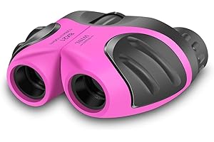 JRD&BS WINL BOYELF Kinder-Spielzeug-Fernglas,4-9 Jahre altes Mädchen Hinterhof Spielzeug Mini-Fernglas,5-12 Jahre altes Mädchen Jungen Spielzeug(Rosa)
