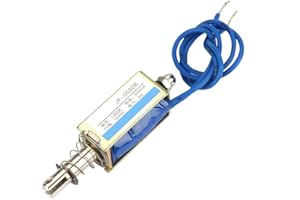 HILITAND Durch Push-Pull-Gleichstrom-Elektromagnet-Automatisierungssteuerung 6/12 / 24V 300mA 5N Einfahrbereich 10mm(12V)