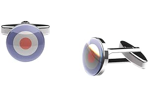 CUFFS 'N' COLLARS "RAF Fighter Pilot" Cufflinks (RAF roundel cufflinks)