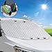 Produktbild TBoonor Windschutzscheibenabdeckung Frontscheibenabdeckung Auto Autoscheibenabdeckung Windschutzscheibe Abdeckung Magnet Fixierung Faltbare Plane Abdeckung für Frontscheibe Sonnenschutz Schneeschutz