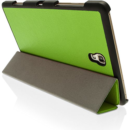 igadgitz Grün PU Ledertasche Hülle Smart Cover für Samsung Galaxy Tab S 8.4″ SM-T700 mit Multi-Winkel Betrachtungs + Auto Sleep/Wake + Displayschutzfolie - 5