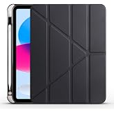 Kilifplus Apple iPad 11.Nesil 2025 (A16) ile Uyumlu Kılıf Tri Folding Silikon Kalem B&ouml;lmeli Katlanabilir Standlı PU Deri Yumu
