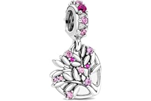 JCALEYDO Abalorio Plata de Ley 925 Compatible con Pulsera Pandora