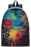 TUONROAD Freizeitrucksack Jugendliche Rauchwolke Schulrucksack Rucksack Mittelsc
