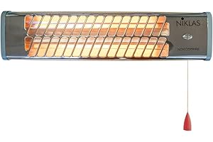 UNIVERS DU PRO NIKLAS - Reglette infrarouge Quartz 1200W chauffage mural intérieur et extérieur électrique 230V 400W-1200W