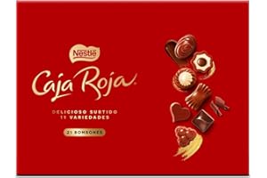 NESTLÉ Caja Roja Bombones de Chocolate con leche estuche, 198g