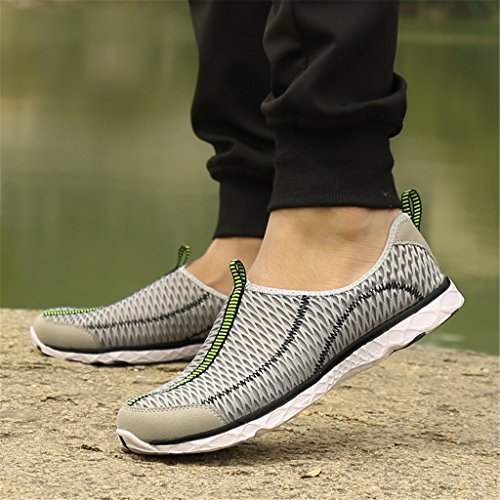 SAGUARO Badeschuhe Wasserschuhe Mesh Schnell Trocknend Aqua Slip on Schuhe Sommer Strandschuhe Surfschuhe Wanderschuhe für Unisex Damen Herren - 8
