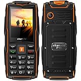 Mobile phone,2017 New VKworld Stone V3 2.4" Sim-Free Mobile phone with Big Button,IP68 Waterproof,Shockproof,Dustproof,LED Flashlight and Triple Sim Triple Standly 2G Unlocked Cell phone for the Elderly/Military(2MP Camera,64MB+64MB,FM Radio,Box Speaker,3000mAh battery,Millet Lamp Gift) (Orange)