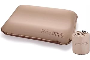 Siyecioa Oreiller Gonflable de Camping, Oreiller Camping, Oreiller en Mousse Gonflable, Coussin Nuque Confortable Ergonomique, Compressibles Compacts Ergonomiques Coussin de Voyage