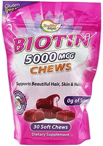 Healthy Natural Systems - Biotin Chews Berry 5000 mcg. - 30 Chews