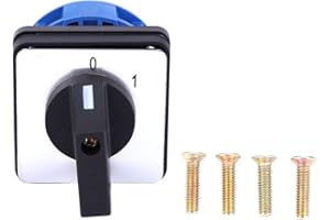 TOWEBOORY Interruptor de Cambio, 690 V 25 A Interruptor de Leva de 2 Posiciones Selector de Leva Giratorio Universal Interruptor de Leva Universal para Fábricas, Talleres, Maquinaria