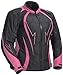 Produktbild Juicy Trendz Damen Motorradjacke Frauen Wasserdicht Cordura Textil Motorrad jacke Pink Large