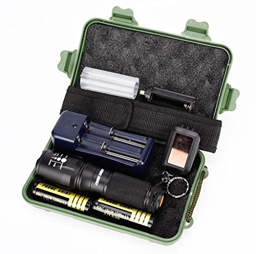 Koly 5000 lúmenes G700 X800 LED zoom grado militar táctico de la linterna