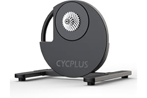 CYCPLUS Entraîneur de vélo d'intérieur intelligent R200, moteur sans balais de 2200 W, simulateur de dégradé de 19 %, double mode BLE et ANT+, changement de vitesse virtuel, simulation montée/descente