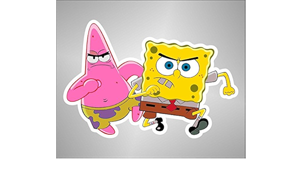 Graphic Lab Autocollant Bob L Eponge Spongebob Patrick Etoile De Mer Comics Cartoon Dessins Animes Sticker Amazon Fr Bebe Et Puericulture