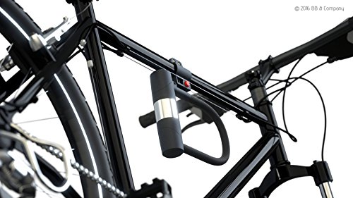 SIGTUNA Fahrradschlösser – 16mm Hohe Sicherheitsstuf Bügelschloss mit Halterung + 1200mm geflochtenes flexibles Stahlkabel - 4