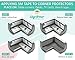 Edge Armor Corner Protectors - 16 Piece Value Pack Black