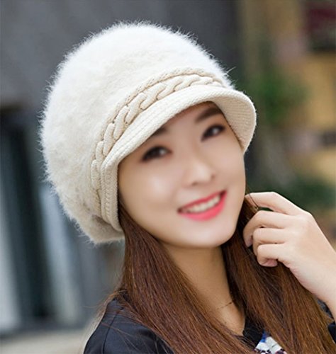 Leisial-Femme-Mode-Chapeau-dautomne-et-dhiver-Bonnet-en-Tricot-Chaud-Brets-pour-La-Neige-Voyage