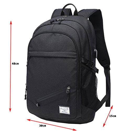 Student Rucksack  ACMEDE Laptop Rucksack 15 Zoll Notebook Computer Schulrusack Schultasche Top-Model Uni Rucksack mit USB Charging Port f  r Smartphon