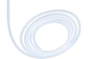 LAVMHAB Silikonschlauch 3mm x 6mm 4 Meter Länge, Lebensmitteltaugliche Schläuche Flexibler Schlauch Klar Wasser Luft Rohre für die Pumpe übertragen