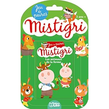 Jeux de Mistigri: Les animaux de la ferme - Dès 3 ans
