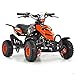 Price comparison product image FunBikes Kids Mini Quad Bike 49cc 50cc Petrol Quad - Ride On ATV Midi (Orange)