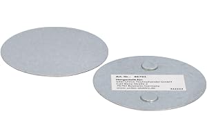 UNITEC Magnethållare för rökdetektorer, branddetektorer, rökdetektorer, rund, 70 mm diameter, extremt stark magnet, montering utan verktyg
