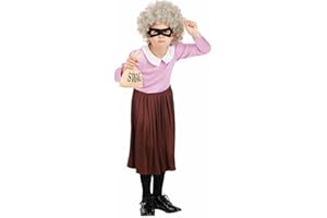 Fun Shack Kids Burglar Granny Costume Book Week Fancy Dress Childrens World Book Day Costume Kids Girls Boys M L XL