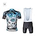 Produktbild Herren Atmungsaktiv Radfahren Jersey Kurzarm Bike Biking-Shirt-Oberteil mit 3D Padded Bib Shorts Set Reitsportkleidung
