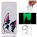 Produktbild Hülle Leuchtende Galaxy Note8 (6,3 Zoll) Silikon Etui Handy Hülle Weiche Transparente Luminous TPU Back Case Tasche Schale Leuchten In Der Nacht Für Galaxy Note8 (6,3 Zoll) + Schlüsselanhänger (P) (1)