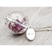 Namenskette Silber Glück Kette Geschenk Wunschfüllung Löwenzahn Blüten