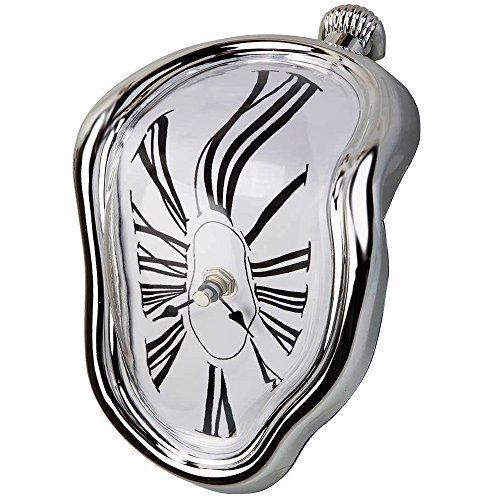 Creatov - Reloj de mesa, con diseño de flujo de tiempo de fusión (decorativo, inspirado en Salvador Dali)