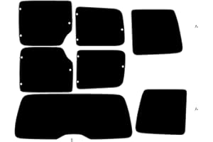 PSSC WINDOW FILM PSSC Pre Cut Rear Car Window Films for Citroen Berlingo MPV 1996 to 2015 50% Light smoke Tint