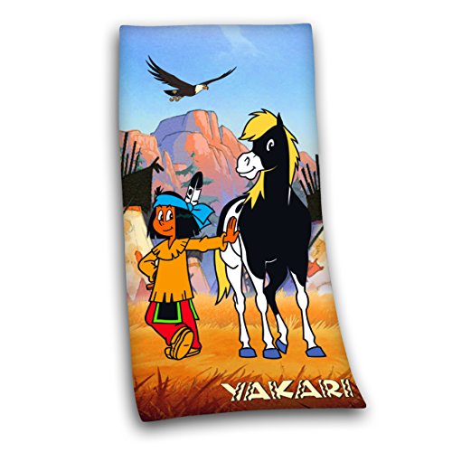 Herding 614517516 Velourstuch Yakari, 75 x 150 cm