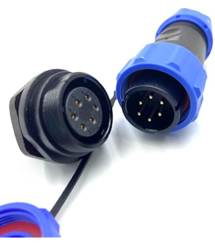 Connettore Aeronautico SP13 2 Pin Impermeabile IP68 - Spina Senza Saldatura Per Cavi 14 AWG - Foto 3