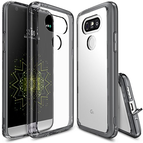 Funda LG G5  Ringke  FUSION  Choque Absorci  n TPU Parachoques  Choque Tecnolog  a Absorci  n  Conviviente tap  n antipolvo  para LG G5 2016 - Smoke Black