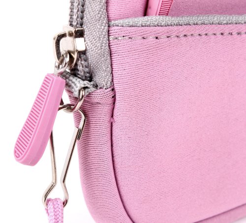 DURAGADGET Housse   tui rose n  opr  ne pour Nikon Coolpix S7000  AW130   S33 et Canon EOS M3 appareils photo num  riques  pochette et poign  e amovible