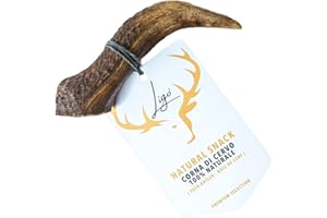 Ligo Corna di Cervo per Cani 100% Naturale Masticare Giocattolo Osso. Taglia S | 50-79 g