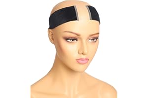 NEXYSHE Elastic Wig Grip Headband, Non-Slip Wig Band, Wig Grip Band for Holding Women’s Wig and Scarf, Thinner Velvet Wig Grip (Black)