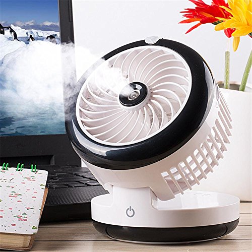 Portable USB Fan 2000mah Rechargeable Mini Fan with Spray Humidification Fan mini usb fan Desktop, Mobile Power Supply , 3