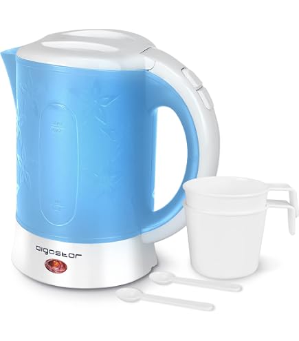 Bollitore Elettrico Portatile 350 Ml – 300W, 4 Temperature Regolabili (45-100°C), Doppio Strato Antiscottatura, Acciaio Inox 304, Spegnimento Automatico, Per Viaggi, Ufficio, Tè E Caffè