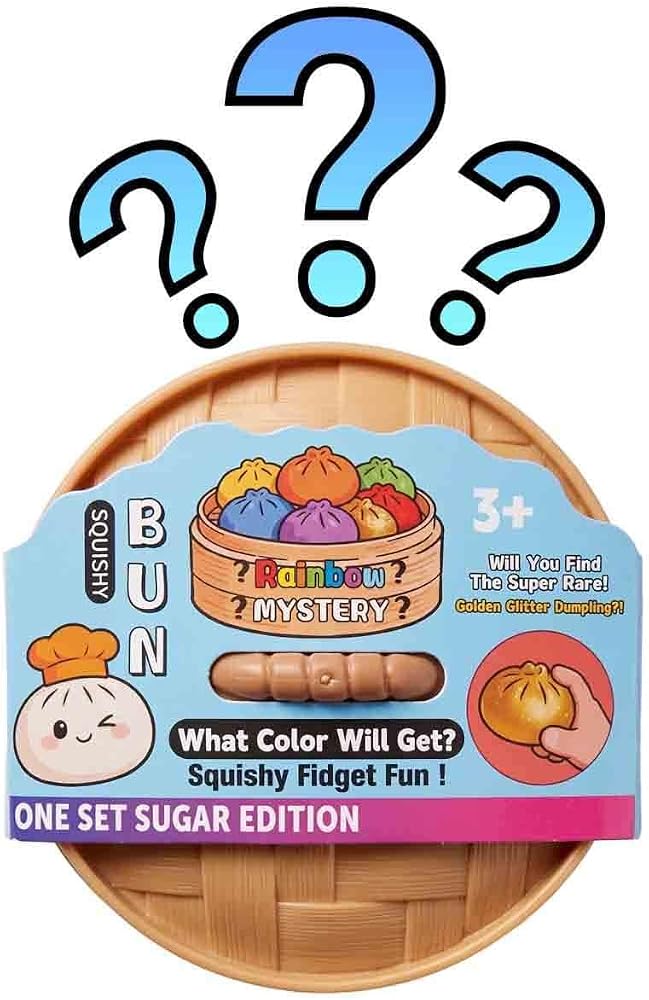 Dumpling Squishy Unicorn Sürpriz Simli Renkli Çin Mantısı
