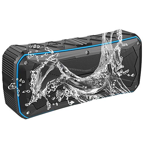 Preisvergleich Produktbild WLBRIGHT Outdoor IP6 Wasserdichter Bluetooth-Lautsprecher, Tragbare Karte Freisprecheinrichtung 20W Audio, Sport-Reiten Wasserdicht Audio,Blue