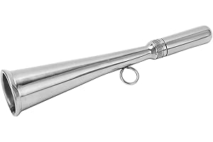 BEWINNER Handheld Foghorn for Boat, Removable Stainless Steel Fog Horn Mouthpiece Accessory, Super Loud 150db for Truck, Train Lorry, Boat and SUV